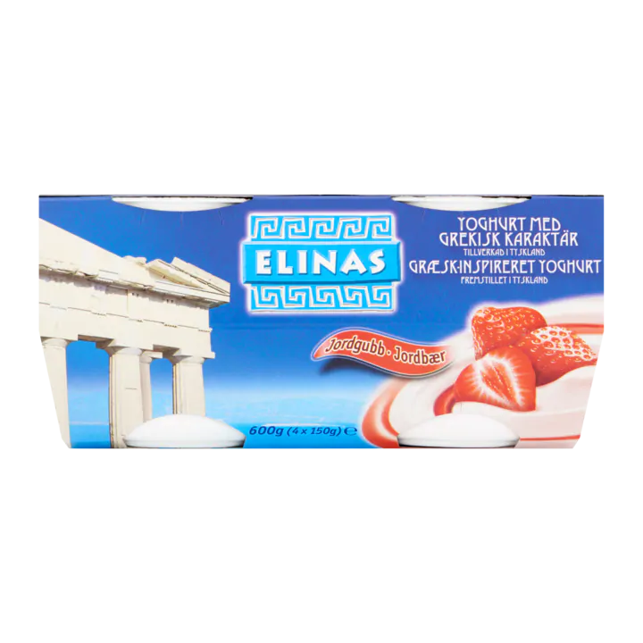 Elinas Yoghurt Griekse Stijl Aardbeien