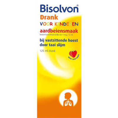 Bisolvon Drank voor kinderen aardbei