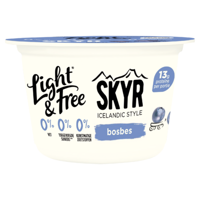 Light & Free Skyr Bosbes 145 g
