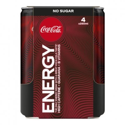 Coca-Cola Energy no sugar 4-pack