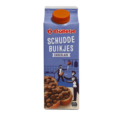 Bolletje Schuddebuikjes chocolade utz