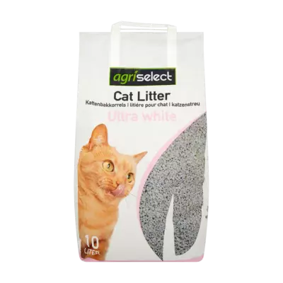 Agriselect Kattenbakkorrels Ultra White
