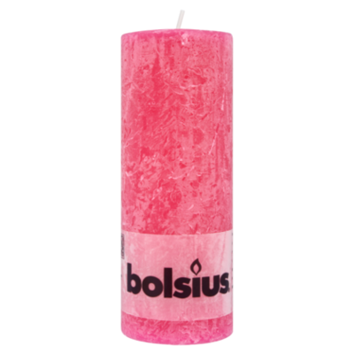 Bolsius Rustiek kaars Fuchsia 190 x 68