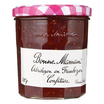 Bonne Maman Abrikozen en frambozen confiture