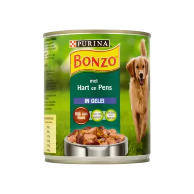 Bonzo Stukjes in Gelei met Hart en Pens