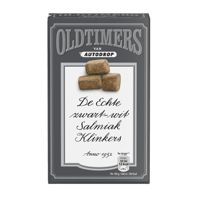 Oldtimers Zwart-wit salmiak klinkers