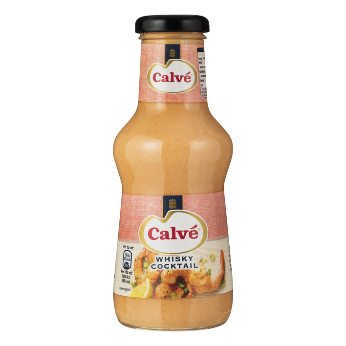 Calvé Saus fles whisky cocktail