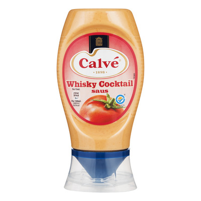 Calvé Saus squeeze whisky cocktail